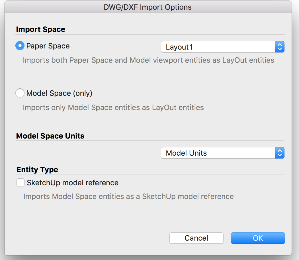 insert layout from template in autocad for mac